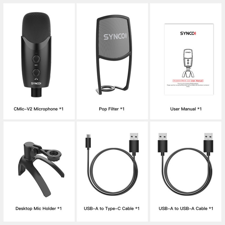 میکروفون استودیویی سینکو مدل Cmic-V2