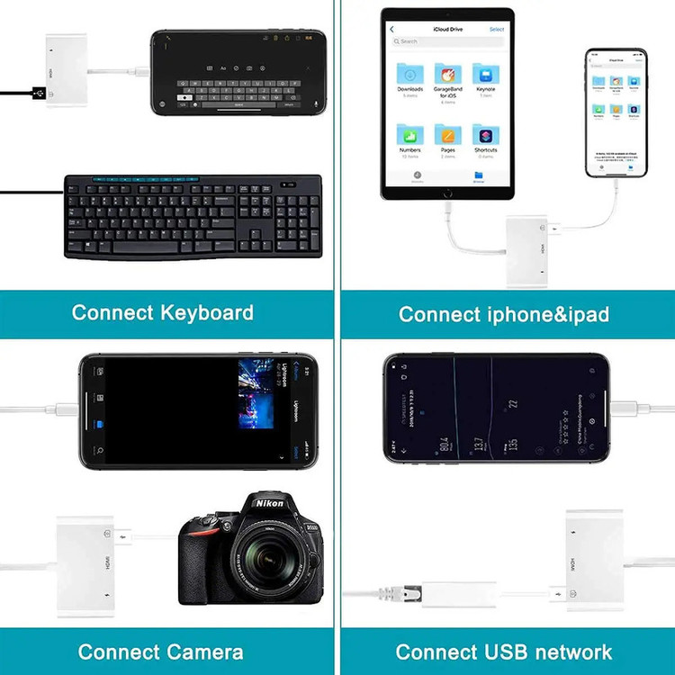 مبدل لایتنینگ به HDMI میراسکرین مدل LC12