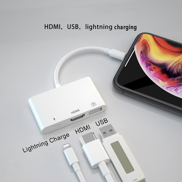 مبدل لایتنینگ به HDMI میراسکرین مدل LC12
