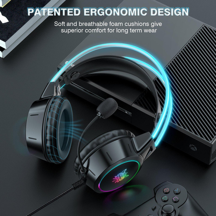 هدست مخصوص بازی اونیکوما مدل x15Pro رنگ مشکی -'گارانتی تعویض آی ریور