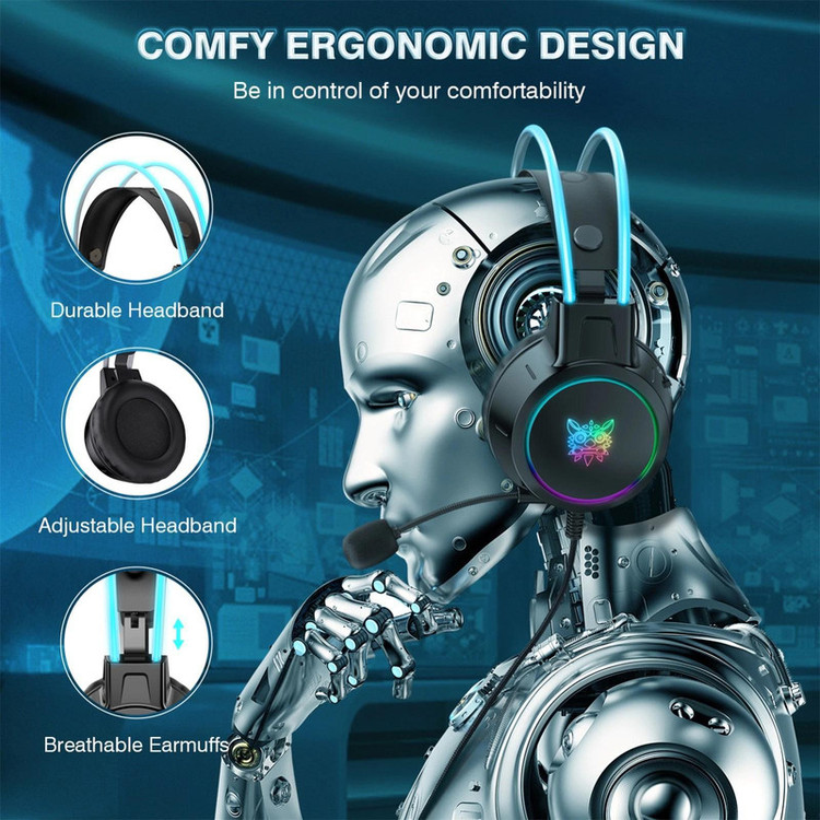 هدست مخصوص بازی اونیکوما مدل x15Pro رنگ مشکی -'گارانتی تعویض آی ریور