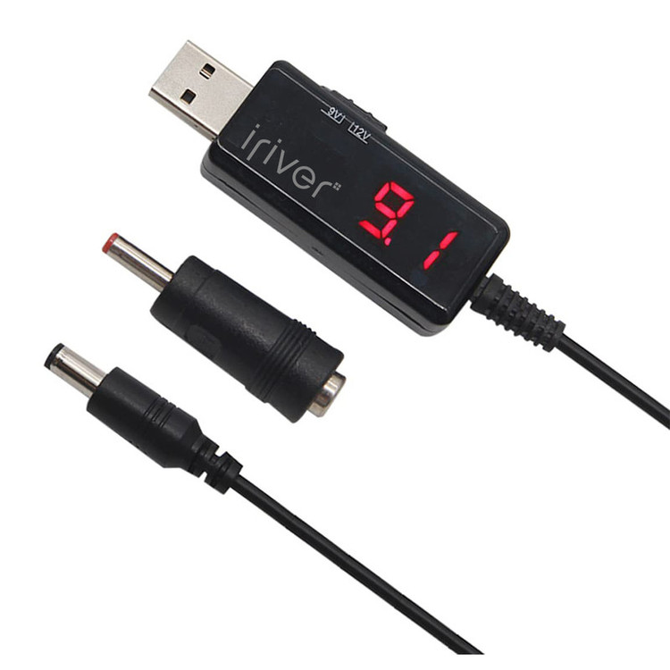 کابل تبدیل USB به DC آیریور مدل U9-12V طول 1 متر