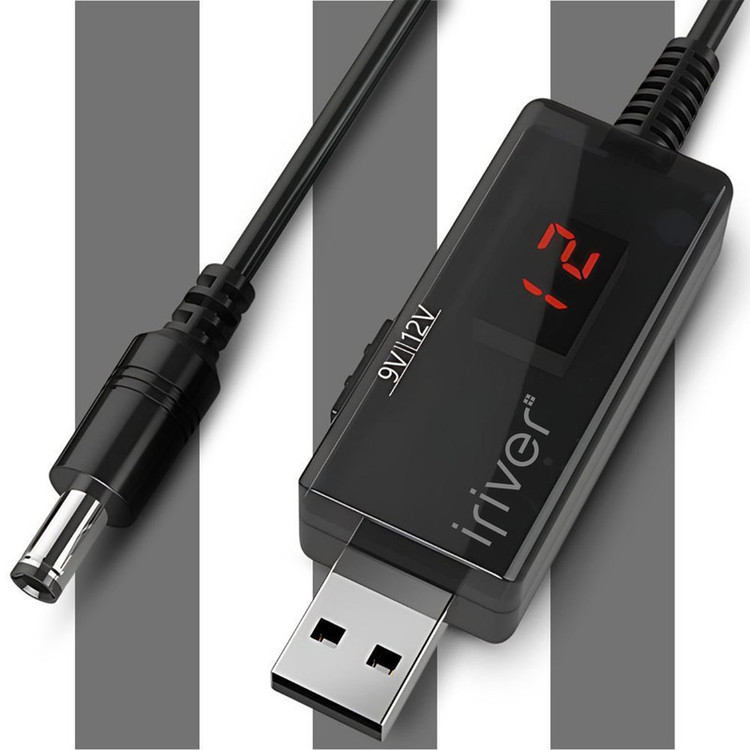 کابل تبدیل USB به DC آیریور مدل U9-12V طول 1 متر