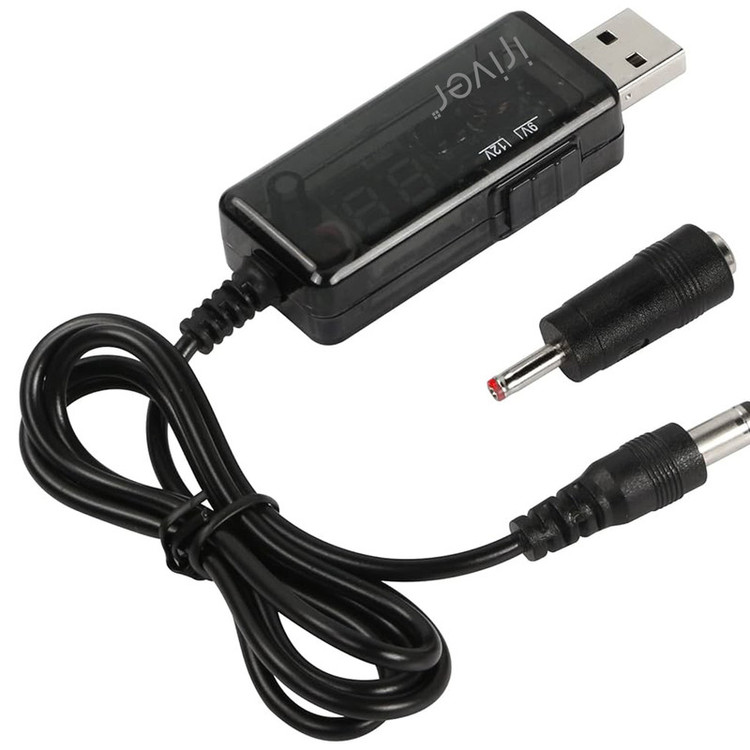 کابل تبدیل USB به DC آیریور مدل U9-12V طول 1 متر